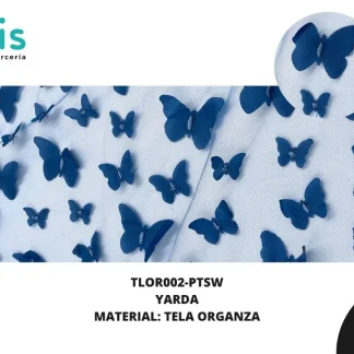 TELA ORGANZA MARIPOSAS REF: DLF0811 PETROLEO SWEATER