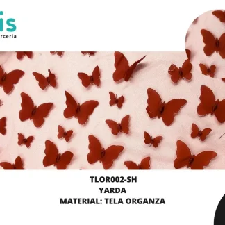 TELA ORGANZA MARIPOSAS REF: DLF0811 SHEDRON