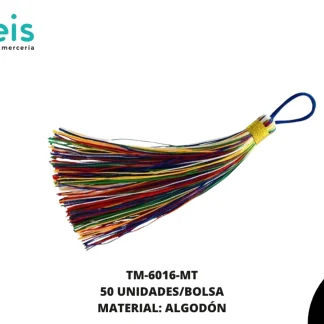 BORLA FLECO CORDON 145 MM REF: BM028 MULTICOLOR 50 U/PAQUETE