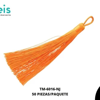 BORLA FLECO CORDON 145 MM REF: BM028 NARANJA 50 U/PAQUETE