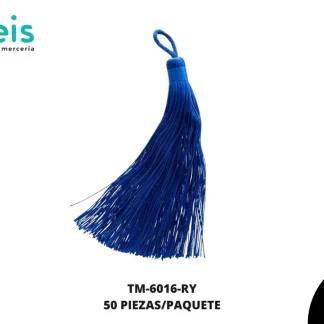 BORLA FLECO CORDON 145 MM REF: BM028 AZUL REY 50 U/PAQUETE