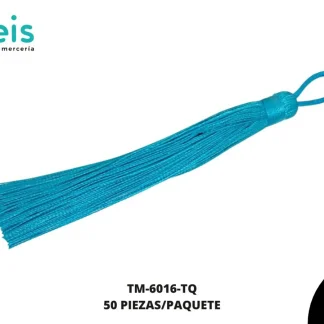 BORLA FLECO CORDON 145 MM REF: BM028 TURQUESA 50 U/PAQUETE