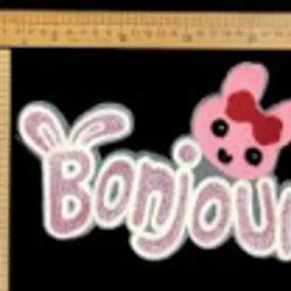 PARCHES BORDADOS Y ESTAMBRE CONEJO BONJOUR TSP1848-CR