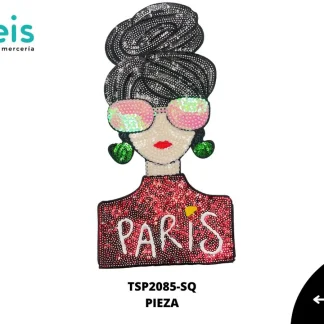 PARCHES LENTEJUELA CHICA LENTES TSP2085-SQ 13cmX25.5cm