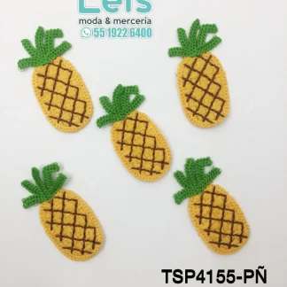 PARCHES BORDADOS Y ESTAMBRE PIÑA TSP4155-PÑ 6.8cm 100 PZ/PQT