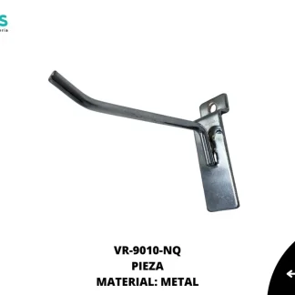 ACCESORIOS AYM GANCHO MET PARA PALE RANURADO VR-9010-NQ 10cm NIQUEL