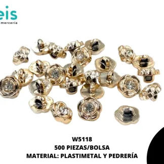 BOTON PIEDRA W5118 FLOR 18L