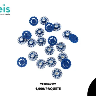 REMACHES PLASTICO FLOR YF0042RY 14.5mm 1,000 PZ/PQT REY