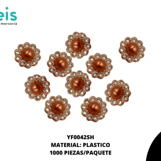 REMACHES PLASTICO FLOR YF0042SH 14.5mm 1,000 PZ/PQT SHEDRON