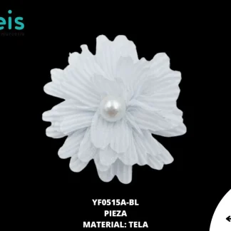 FLOR CON PERLA CENTRAL REF: YF0515A BLANCO