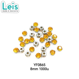 PIEDRA COSTURA #8 AMARILLO C/1000 PZ