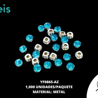 PIEDRA COSTURA #8 AZUL C/1000 PZ