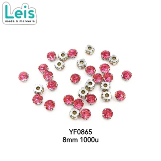 PIEDRA COSTURA #8 FUCSIA C/1000 PZ