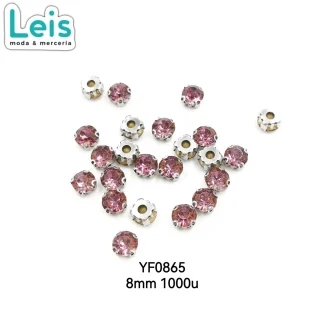PIEDRA COSTURA #8 LILA C/1000 PZ