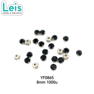 PIEDRA COSTURA #8 NEGRO C/1000 PZ