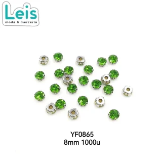 PIEDRA COSTURA #8 VERDE C/1000 PZ