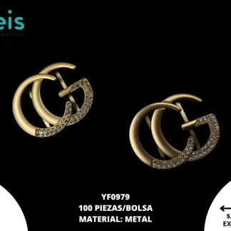 HEBILLA CINTURON GUCCI 100 PZ/PQT REF:YF0979 DORADO