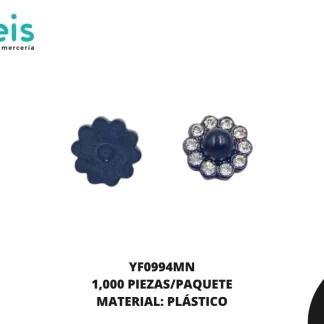 REMACHES PLASTICO FLOR YF0994MN 13mm 1,000 PZ/PQT MARINO