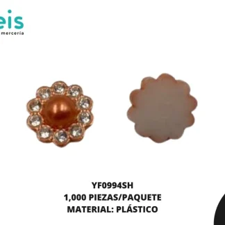 REMACHES PLASTICO FLOR YF0994SH 13mm 1,000 PZ/PQT SHEDRON