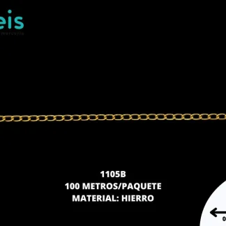 CADENA ALUMINIO 1105B 100 MTS/PQT DORADO