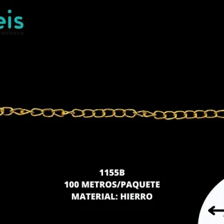 CADENA ALUMINIO 1155B 100 MTS/PQT DORADO