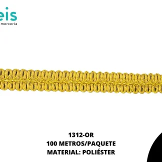 CINTAS GALON 1312 100 MTS/ROLLO ORO PURO