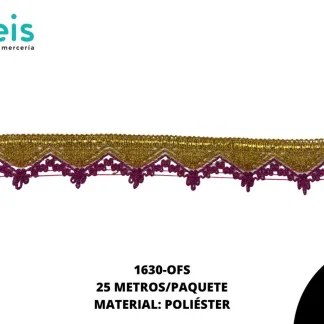 CINTAS GALON 1630 25 MTS/ROLLO ORO FIUSHA
