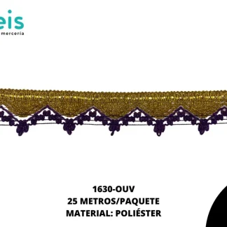 CINTAS GALON 1630 25 MTS/ROLLO ORO UVA