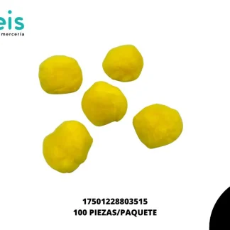 POMPON SELANUSA100 PZ/PQT 50 MM AMARILLO