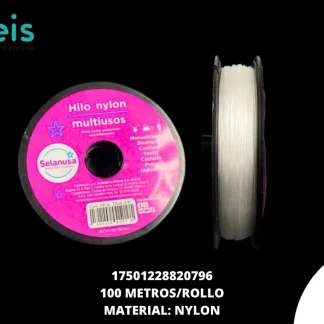 HILO NYLON CON 10 CARRETES CON 100 MTS NO. 0.45mm