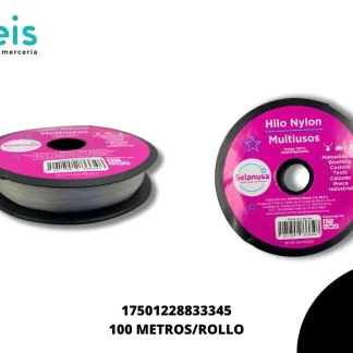 HILO NYLON SELANUSA 100 MTS/R NO. 0.40 MM TRANSPARENTE