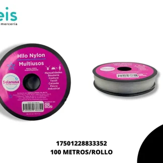 HILO NYLON SELANUSA 100 MTS/R NO. 0.50 MM TRANSPARENTE