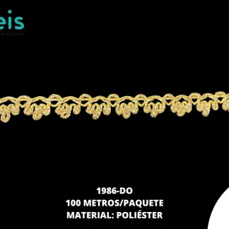 CINTAS GALON 1986 100 MTS/ROLLO DORADO