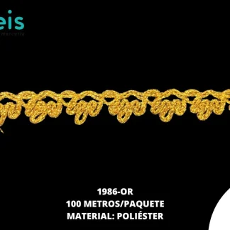 CINTAS GALON 1986 100 MTS/ROLLO ORO PURO