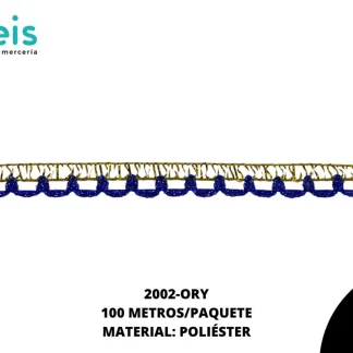 CINTAS GALON 2002 100 MTS/ROLLO ORO REY
