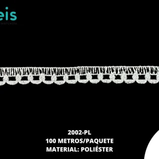 CINTAS GALON 2002 100 MTS/ROLLO PLATA