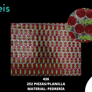 PEDERIA PLANILLA CEREZA PEQUEÑA 252PZ/PQT 426