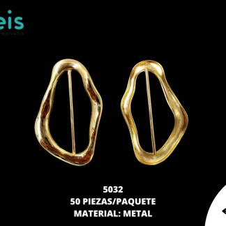 HERRAJE METAL DORADO AMORFO 5032