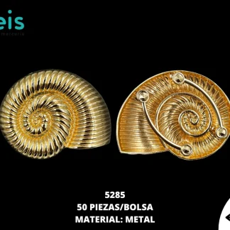 HERRAJE METAL 5*4CM 5285 PAQx100 UNDS DORADO
