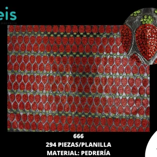 PLANILLA PEDRERIA FRESAS 294 PZ/PQT 666