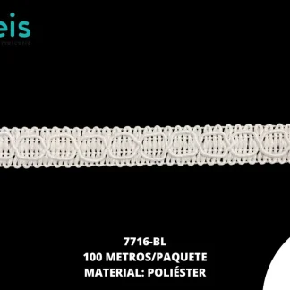CINTAS GALON 7716 100 MTS/ROLLO BLANCO