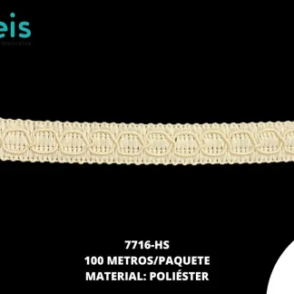 CINTAS GALON 7716 100 MTS/ROLLO HUESO