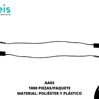 CINTA CANDADO NEGRO 1000 PZ