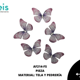 ACCESORIOS MARIPOSAS LASER AF214-FS 4cmX2.5cm FIUSHA