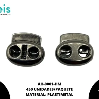 AHORCADOR OVALADO DOBLE AH-0001 1.7CM x 1.8CM 450U/PAQUETE HUMO