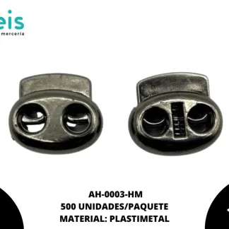 AHORCADOR OVALADO DOBLE AH-0001 1.7CM x 1.8CM 500U/PAQUETE HUMO