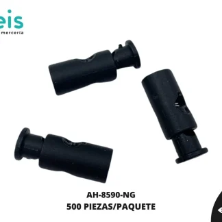 AHORCADOR CILINDRICO DOBLE AH-8590 2.5CM x 0.7CM 500U/PAQUETE NEGRO