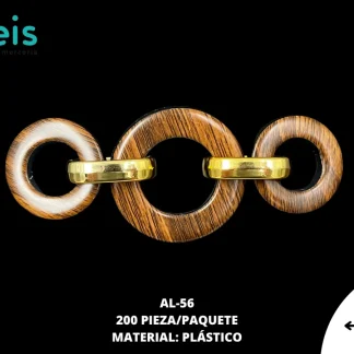 HEBILLA 3 AROS CAFE AL-56