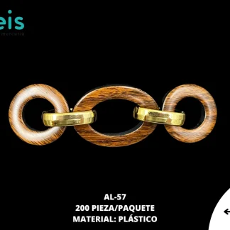 HEBILLA 3 AROS CAFE AL-57