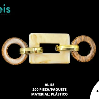 HEBILLA 3 AROS CAFE AL-58